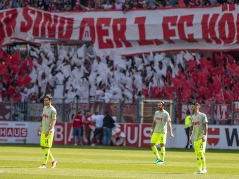 Colonia firmó su descenso en la J32 de la Bundesliga