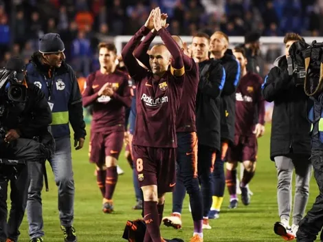 El inédito festejo de Iniesta por su último título en Barcelona