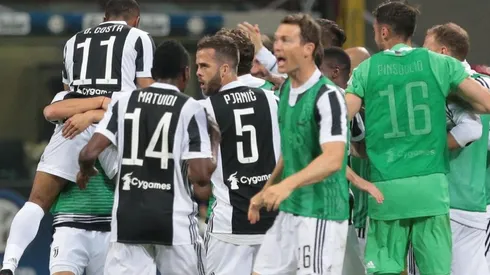 El festejo de Juventus en un duelo realmente trascendental.