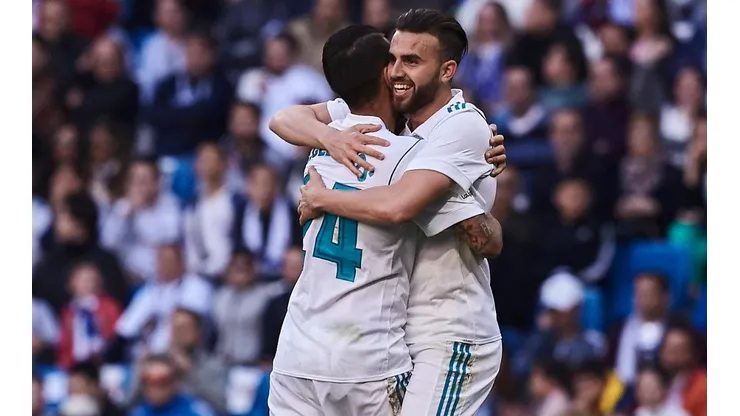 FELICIDAD CANTERANA. Borja Mayoral celebra su gol ante Leganés con Real Madrid (Foto: Getty).