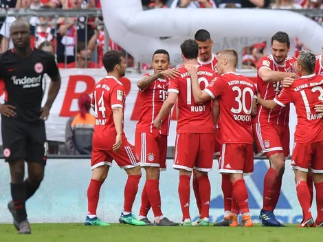 Sin James y con suplentes, Bayern Munich goleó al Eintracht Frankfurt