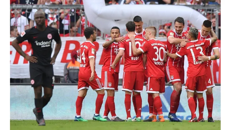 Foto de jugadores del Bayern Munich en la Bundesliga