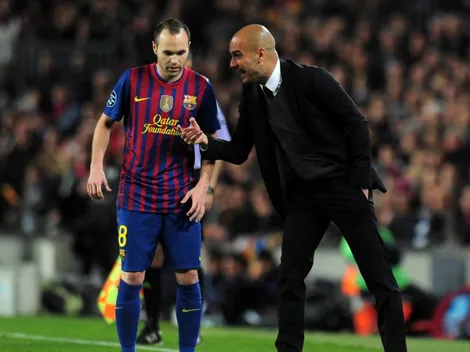 De pie: emotivas palabras de Guardiola para Iniesta