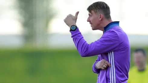 Guti, al frente del 'Juvenil A' de Real Madrid.