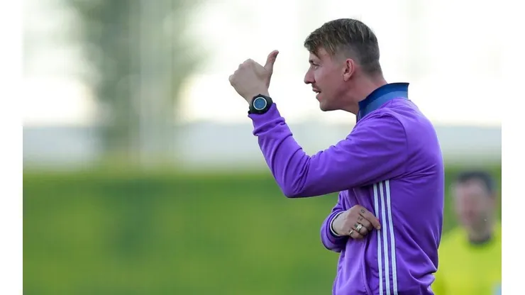 Guti, al frente del 'Juvenil A' de Real Madrid.