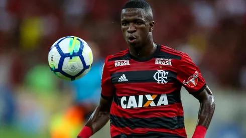 Foto de Vínicius Júnior, jugador del Flamengo.