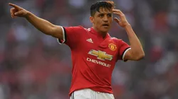 Foto de Alexis Sánchez con la camiseta de Manchester United