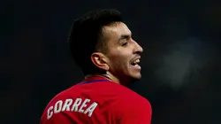 ¿DOLIÓ, ANGELITO? Correa sufrió la patada del galés.