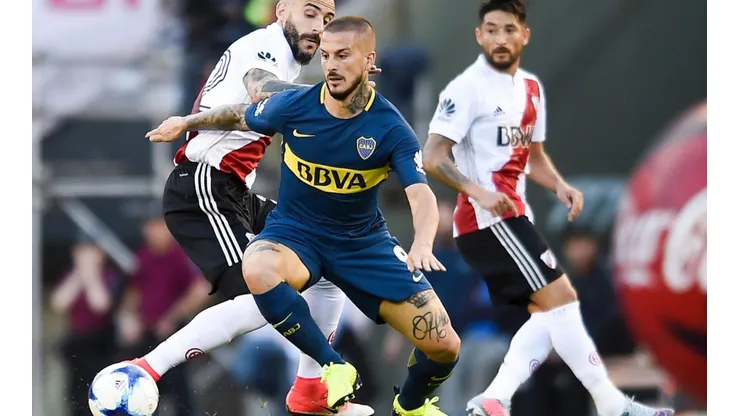 Foto de Dario Benedetto ante River.