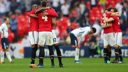 Foto de los jugadores de Manchester United.