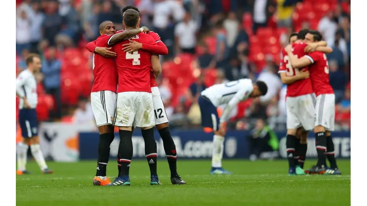 Foto de los jugadores de Manchester United.