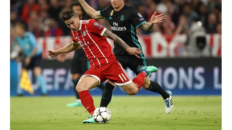 Foto de James Rodríguez ante Real Madrid.