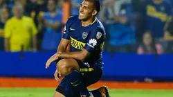 PUEDE FALLAR. Wanchope Ábila tuvo el empate ante Palmeiras por la Copa Libertadores (Foto: Getty).