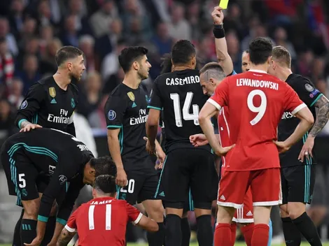 Champions: Casemiro se reencontró con James y le pegó una patada