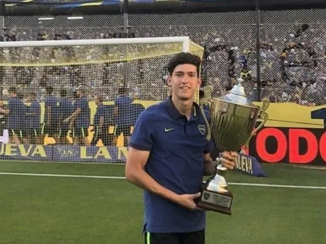 Pibe de oro y azul: Balerdi firmó su primer contrato con Boca