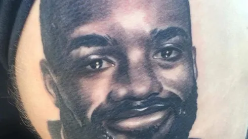 Tattoo del rostro de Alexandre Lacazette