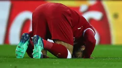 EL FARAÓN. La celebración de Salah en uno de sus goles contra Roma por Champions League (Foto: Getty).