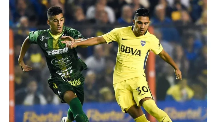 Emanuel Reynoso en la derrota ante Defensa y Justicia.