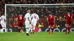 AL ÁNGULO, DIEGO. Perotti la clavó en el fondo de la red.