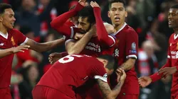 El egipcio Mohamed Salah fue la figura del partido al anotar 2 goles y participar en otros 2 más (Foto: @LFC)