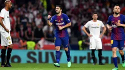 Foto de Luis Suárez en la final de la Copa del Rey.