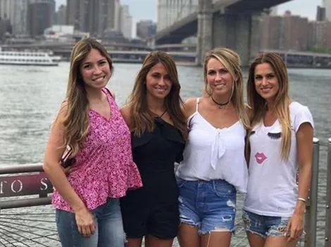 Antonella Roccuzzo: fotito de la morocha con sus amigas