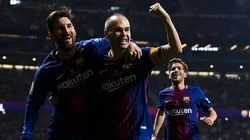 Foto de Andrés Iniesta en la final de la Copa del Rey.
