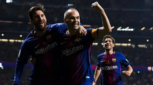 Foto de Andrés Iniesta en la final de la Copa del Rey.