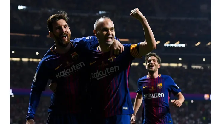 Foto de Andrés Iniesta en la final de la Copa del Rey.