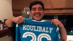 Maradona festejó la agónica victoria del Napoli ante la Juventus
