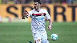 Foto de Lucas Alario en el Bayer Leverkusen.