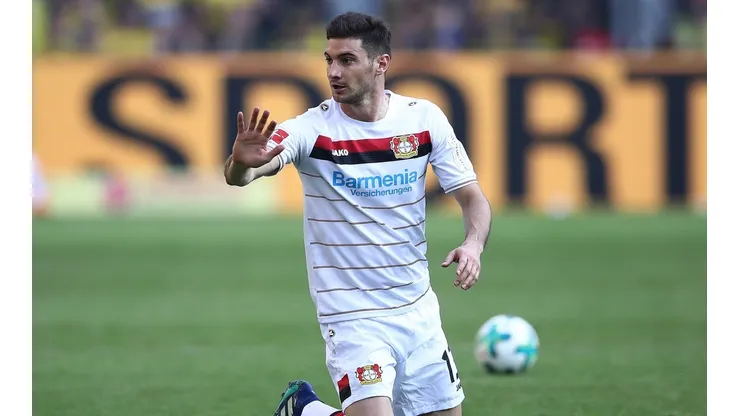 Foto de Lucas Alario en el Bayer Leverkusen.