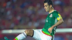 Rafael Márquez en un juego con la selección azteca