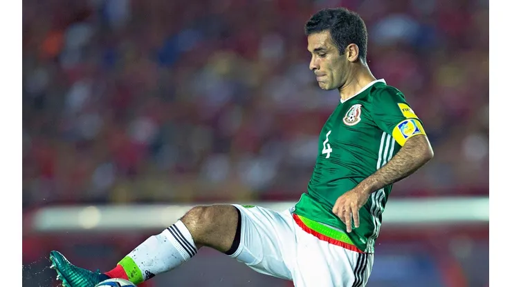 Rafael Márquez en un juego con la selección azteca