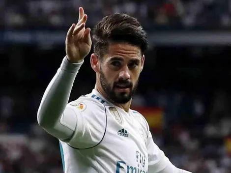 En pleno entrenamiento del Real Madrid, Isco bajó un balón imposible