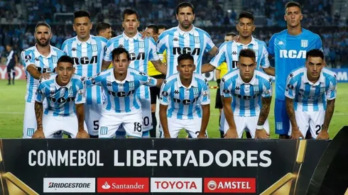Racing, en el duelo ante Vasco da Gama.