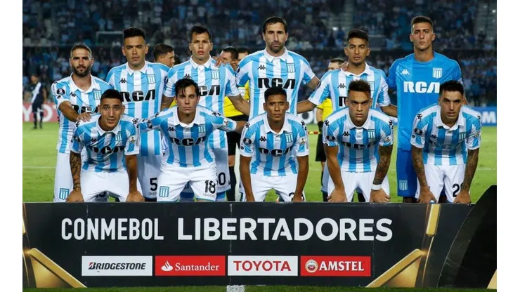 Racing, en el duelo ante Vasco da Gama.