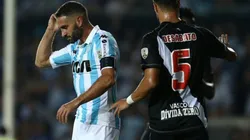 EL CAPITÁN. Lisandro López no pudo abrir el marcador desde los doce pasos.