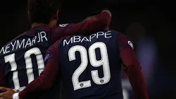 Foto de Mbappé y un abrazo con Neymar.