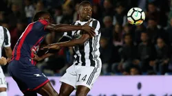 Foto del choque entre Crotone y Juventus por el Calcio