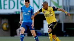 Chucky Lozano en el partido Roda vs PSV