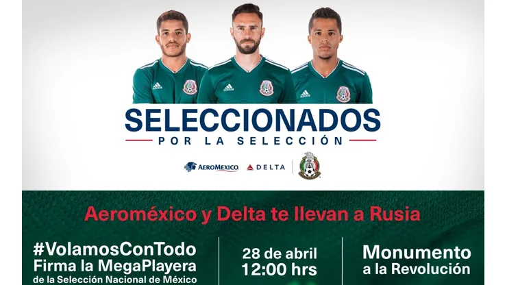 Firma la megaplayera del Tri y gana un viaje al Mundial de Rusia