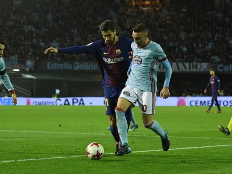 Ter Stegen despejó pésimo y la mano de Iago Aspas le anotó al Barcelona