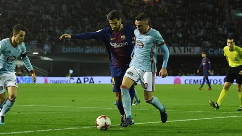 EL HÉROE DE BALAÍDOS. Iago Aspas volvió a dar clase con Celta de Vigo (Foto: Getty).