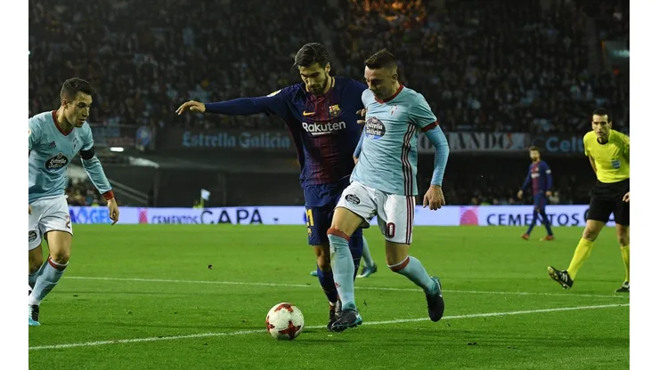EL HÉROE DE BALAÍDOS. Iago Aspas volvió a dar clase con Celta de Vigo (Foto: Getty).