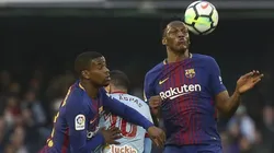 RECIO. Mina jugó un buen partido en Balaídos y anuló en gran parte del partido a Aspas.