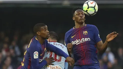 RECIO. Mina jugó un buen partido en Balaídos y anuló en gran parte del partido a Aspas.