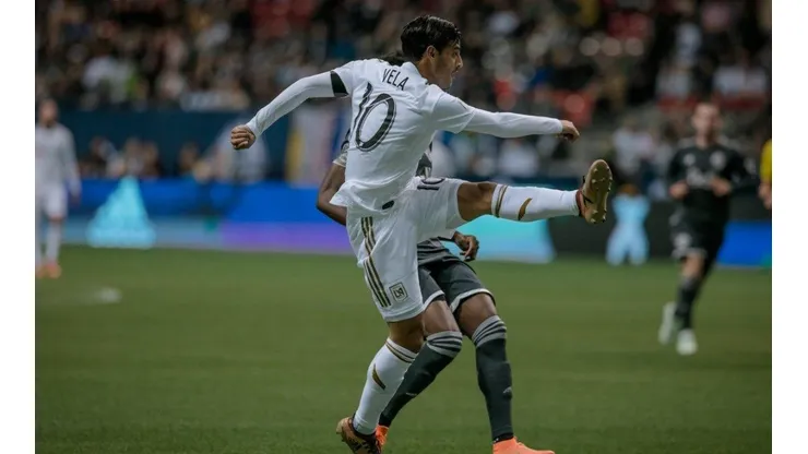 Carlos Vela en el juego de LACF vs WhiteCaps