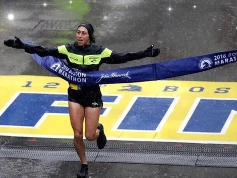 La esperó mientras iba al baño y después ganó la maratón de Boston