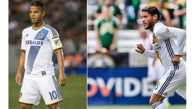 Giovani y Jonathan Dos Santos jugando en el LA Galaxy.